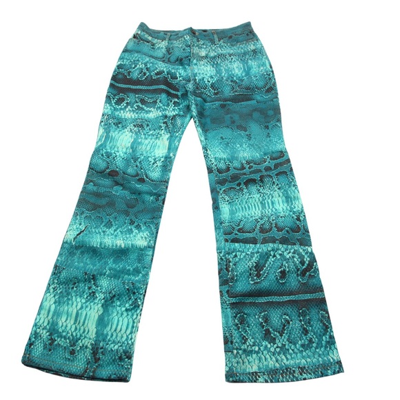 JUST CAVALLI Croco Animal Print Jeans - Picture 3 of 5